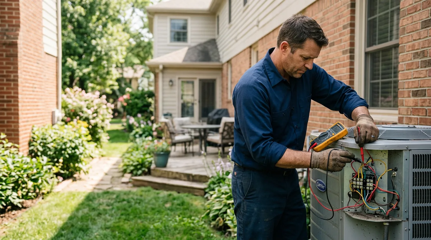 HVAC technician working near Bloomingdale, NY